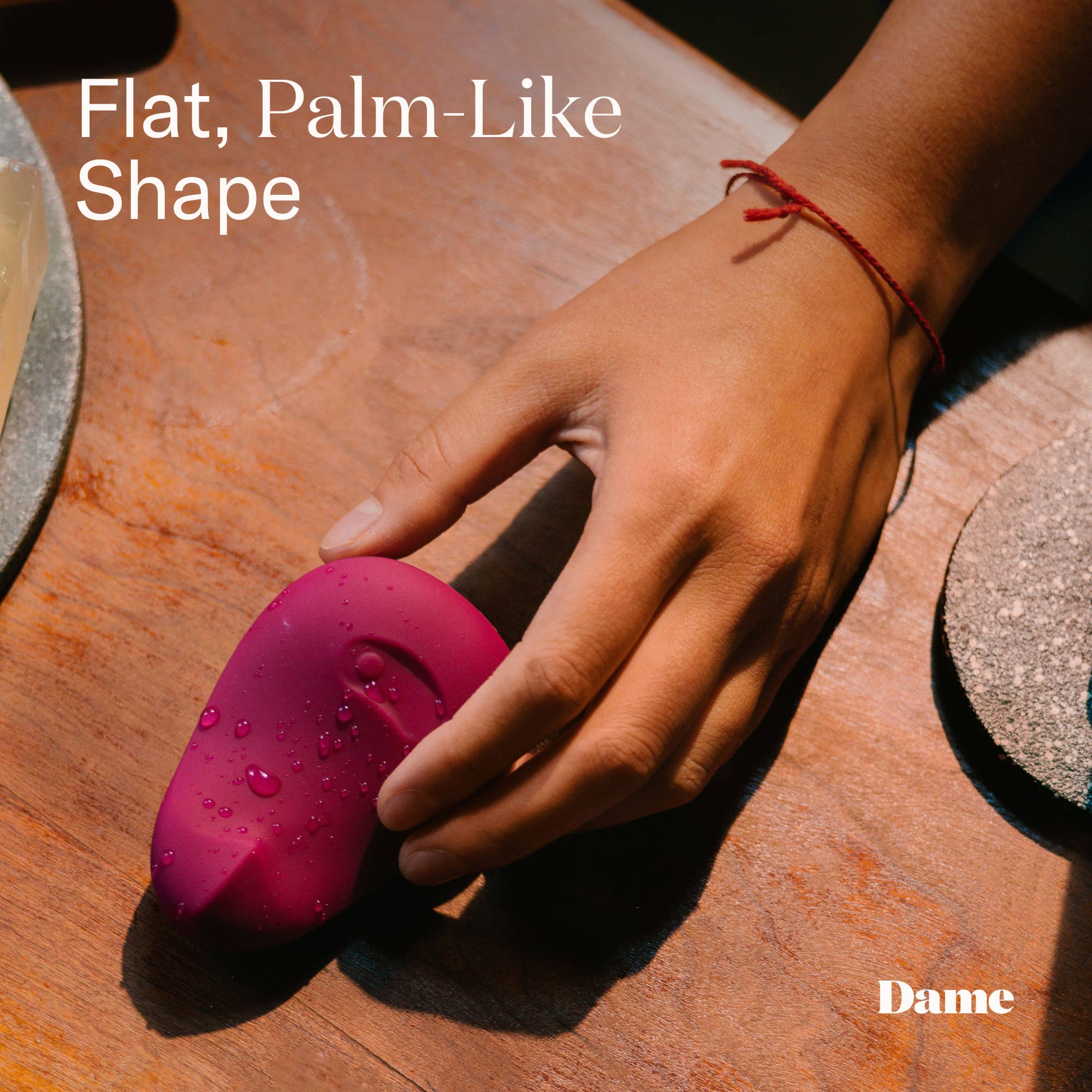 Pom Vibrator - Plum | Flexible Palm Clitoral Massager - Image 4